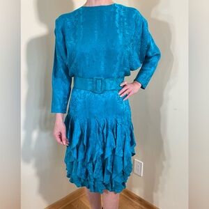Vintage 1980’s Silk dress sz 4US Spenser Jeremy